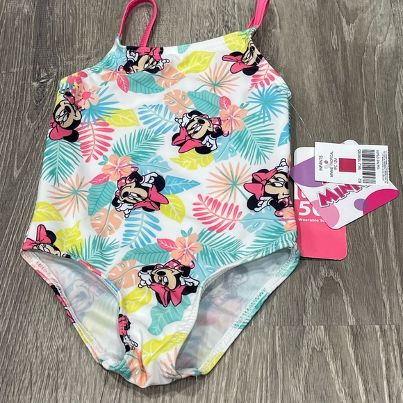 New Disney Minnie Mouse Swimsuit 12 Month MA1 - Picture 1 of 3